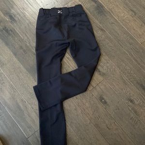 Mizuno Youth XL Black Baseball / Softball pants - lined bum